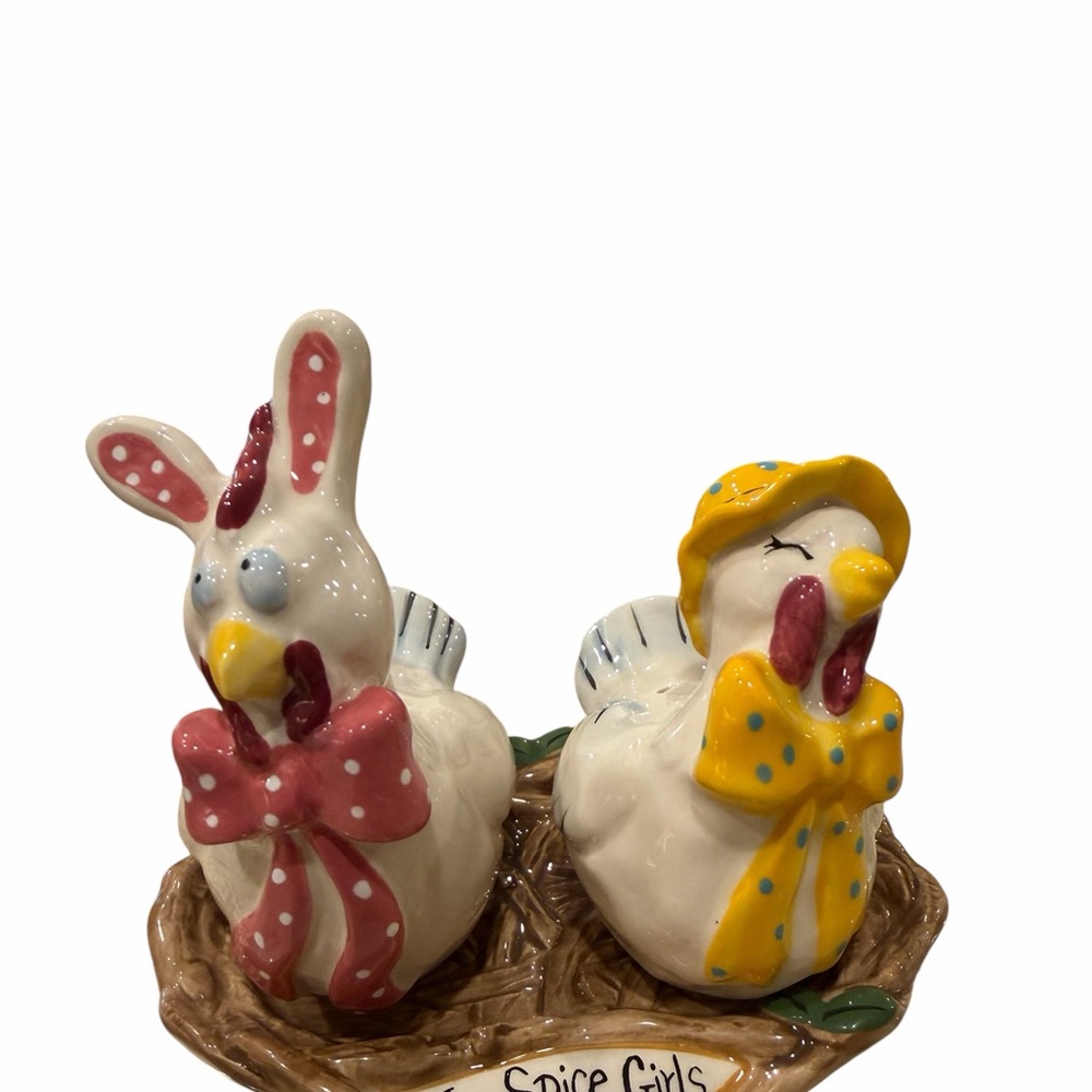 Blue Sky Ceramic Spice Girls Salt and Pepper shakers